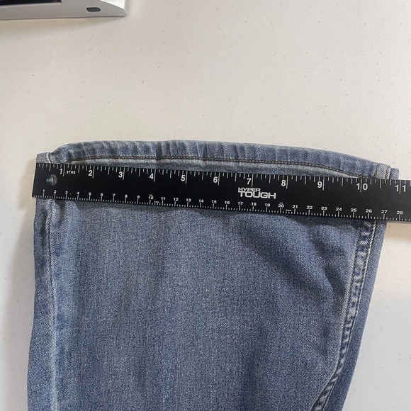 Free People Flare Jeans Penny Pull-On Size 26 Blue Denim Wide Leg Stretchy Boho - Picture 12 of 14